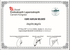 Op. Dr. Özgün Akgül Genel Cerrahi sertifikası