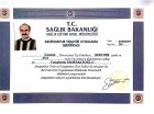 Dr. Cemalettin Ekmekcioğlu Geleneksel ve Tamamlayıcı Tıp sertifikası