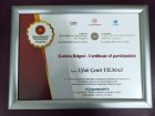 Dr. Ufuk Çenit Yılmaz Geleneksel ve Tamamlayıcı Tıp sertifikası