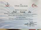 Uzm. Dr. Binod Şah Çocuk Sağlığı ve Hastalıkları sertifikası