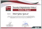 Dr. Hilal Yıldız Yüksel Diş Hekimi sertifikası