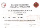 Op. Dr. Cüneyt Bozkut Kulak Burun Boğaz hastalıkları - KBB sertifikası
