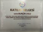 Psk. Dan. Burçin Uslu Psikoloji sertifikası