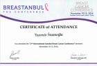 Op. Dr. Yasemin İmamoğlu Plastik Rekonstrüktif ve Estetik Cerrahi sertifikası