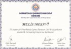 Uzm. Dr. Melis Mosavi Dermatoloji sertifikası