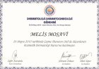 Uzm. Dr. Melis Mosavi Dermatoloji sertifikası