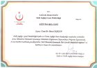 Doç. Dr. Bora Coskun Kadın Hastalıkları ve Doğum sertifikası