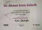 Uzm. Dr. Dt. Ahmet Emre Gülerik Diş Hekimi sertifikası