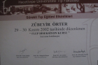 Op. Dr. Zübeyir Örter Plastik Rekonstrüktif ve Estetik Cerrahi sertifikası