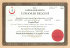 Op. Dr. Engin Öcal Plastik Rekonstrüktif ve Estetik Cerrahi sertifikası
