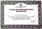 Dr. Cemalettin Ekmekcioğlu Geleneksel ve Tamamlayıcı Tıp sertifikası
