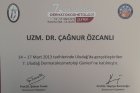 Uzm. Dr. Çağnur Özcanlı Dermatoloji sertifikası