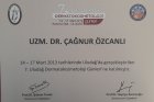 Uzm. Dr. Çağnur Özcanlı Dermatoloji sertifikası