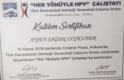 Uzm. Dr. Ayşen Sağdıç Coşkuner Dermatoloji sertifikası