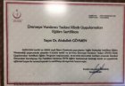 Op. Dr. Abdullah Göymen Kadın Hastalıkları ve Doğum sertifikası