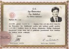 Dr. Hakan Erol Medikal Estetik Tıp Doktoru sertifikası