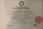 Uzm. Dr. Dt. Ceren Altun Diş Hekimi sertifikası