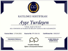 Psk. Ayşe Yurdeşen Psikoloji sertifikası