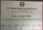Doç. Dr. Serdar Toker Ortopedi ve Travmatoloji sertifikası
