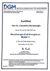 Dr. Cemalettin Ekmekcioğlu Geleneksel ve Tamamlayıcı Tıp sertifikası