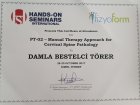 Fzt. Damla Bestelci Fizyoterapi sertifikası