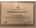 Op. Dr. Ersoy Taşpınar Genel Cerrahi sertifikası