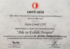 Uzm. Psk. Cemal Can Psikoloji sertifikası