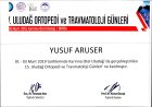 Op. Dr. Yusuf Aruser Ortopedi ve Travmatoloji sertifikası