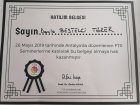 Fzt. Damla Bestelci Fizyoterapi sertifikası
