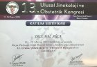 Op. Dr. Jale Dal Ağca Kadın Hastalıkları ve Doğum sertifikası