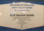 Dyt. Elif Bahar Demir Diyetisyen sertifikası
