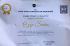 Psk. Özge Sevinç Psikoloji sertifikası
