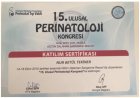 Op. Dr. Nur Betül Tekiner Kadın Hastalıkları ve Doğum sertifikası