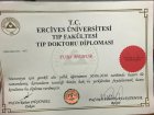 Op. Dr. Tuba Memur Kadın Hastalıkları ve Doğum sertifikası