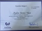 Uzm. Psk. Dan. Aydın Deniz Yüce Psikoloji sertifikası