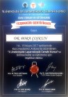 Doç. Dr. Bora Coskun Kadın Hastalıkları ve Doğum sertifikası