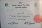 Uzm. Dr. Özgür Dağlar Kardiyoloji sertifikası