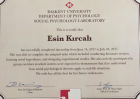 Uzm. Kl. Psk. Esin Kırcalı Psikoloji sertifikası