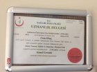Op. Dr. Cem Oruç Genel Cerrahi sertifikası