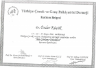 Uzm. Dr. Önder Küçük Çocuk ve Ergen Psikiyatristi sertifikası