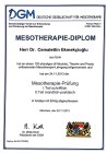 Dr. Cemalettin Ekmekcioğlu Geleneksel ve Tamamlayıcı Tıp sertifikası
