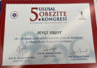 Dyt. Sevgi Ersoy Akça Diyetisyen sertifikası