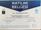 Uzm. Kl. Psk. İhsan Onur Kızılkan Psikoloji sertifikası