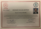Uzm. Dr. Osman Adıgüzel Fiziksel Tıp ve Rehabilitasyon sertifikası