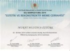 Op. Dr. Mustafa Murat Öztürk Plastik Rekonstrüktif ve Estetik Cerrahi sertifikası