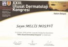 Uzm. Dr. Melis Mosavi Dermatoloji sertifikası