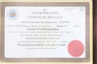 Prof. Dr. Furkan Erol Karabekmez Plastik Rekonstrüktif ve Estetik Cerrahi sertifikası