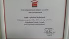 Dt. Medet Benli Diş Hekimi sertifikası