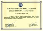 Doç. Dr. Serkan Arslan Çocuk Cerrahisi sertifikası