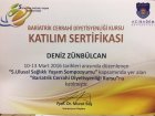 Uzm. Dyt. Deniz Zünbülcan Diyetisyen sertifikası